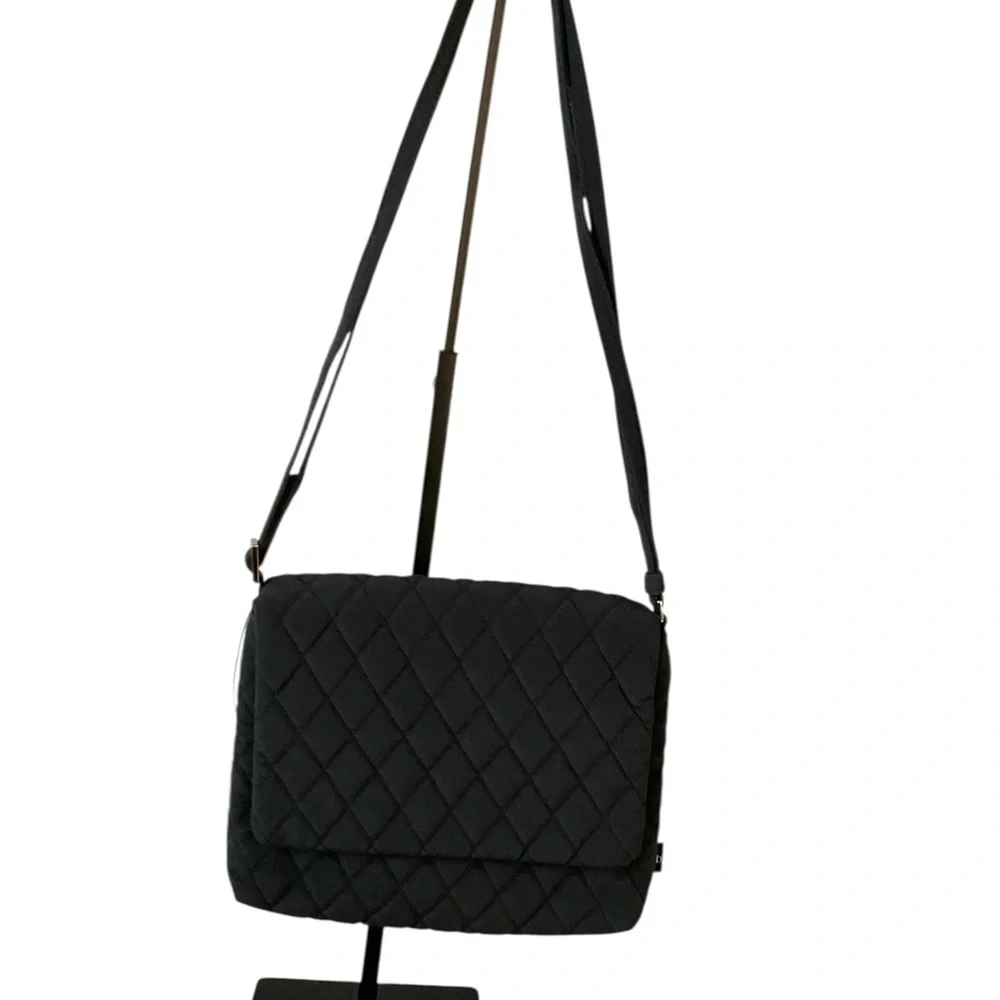 Vera Bradley Quilted Microfiber Small Flap Hipster Bag in Moonless Night